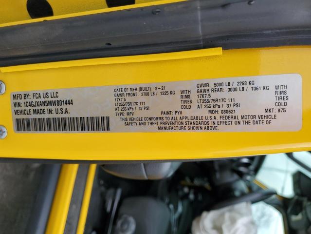 2021 JEEP WRANGLER S - 1C4GJXAN5MW801444