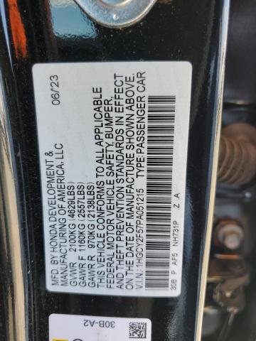 2023 HONDA ACCORD HYB 1HGCY2F57PA051215
