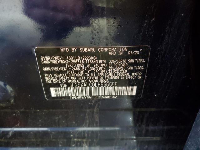 2020 SUBARU FORESTER S - JF2SKALC0LH556556