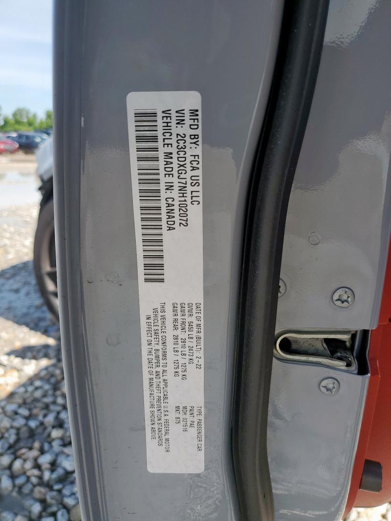 2022 DODGE CHARGER SC - 2C3CDXGJ7NH102072