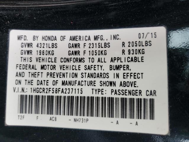 2015 HONDA ACCORD SPO - 1HGCR2F58FA237115