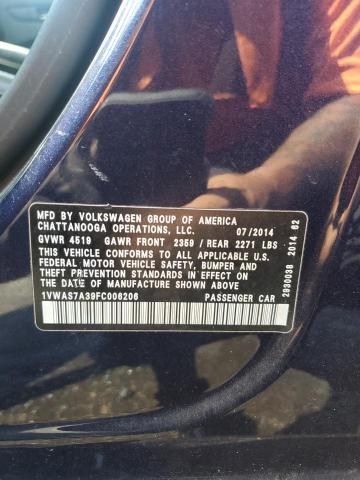 2015 VOLKSWAGEN PASSAT S - 1VWAS7A39FC006206