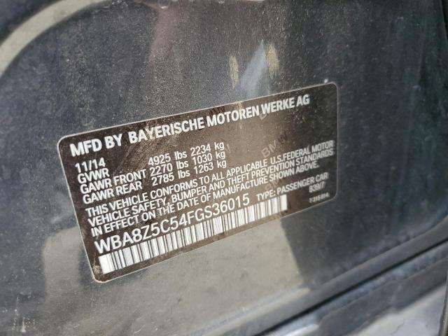 2015 BMW 3 SERIES WBA8Z5C54FGS36015