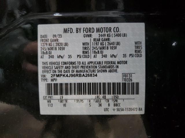 2024 FORD EDGE SEL 2FMPK4J96RBA26834