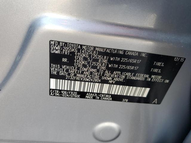 2016 TOYOTA RAV4 LE - 2T3ZFREV3GW242804