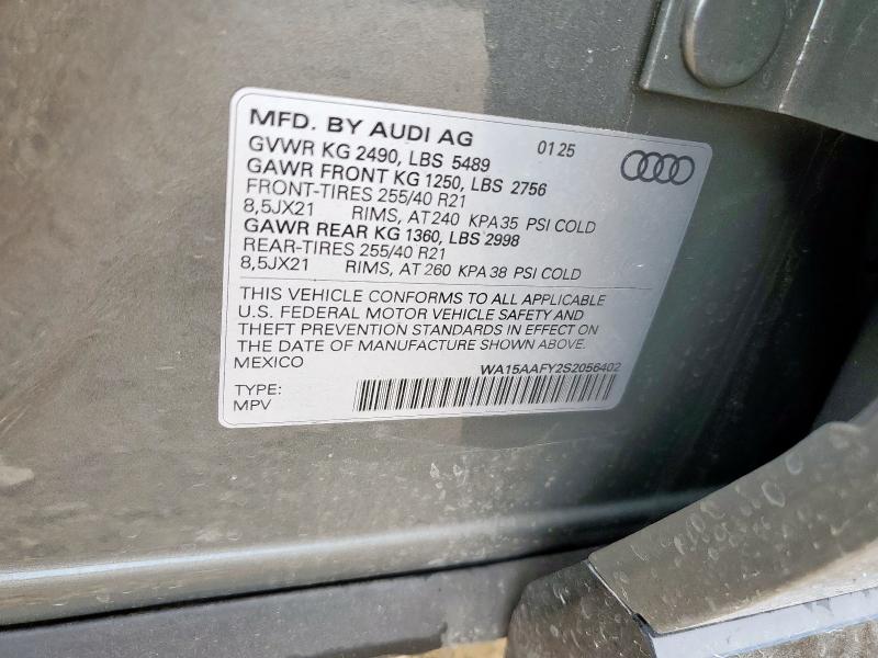 2025 AUDI Q5 SPORTBA WA15AAFY2S2056402