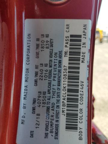 2019 MAZDA 3 PREFERRE - JM1BPACL0K1108387