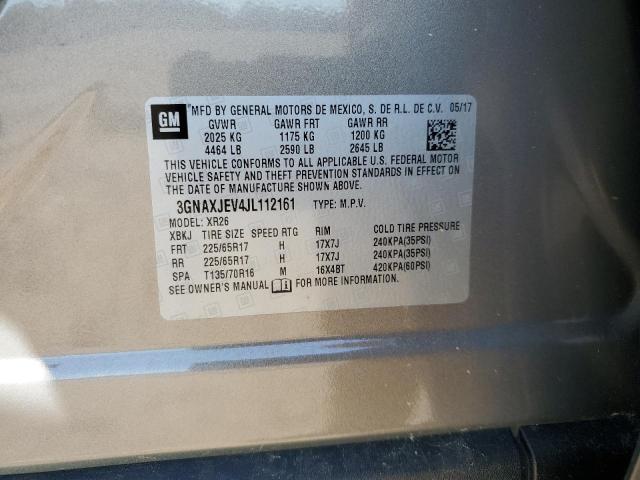 2018 CHEVROLET EQUINOX LT - 3GNAXJEV4JL112161