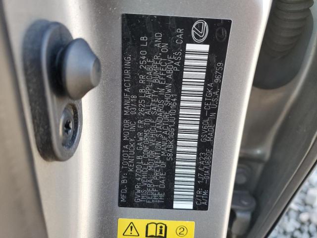 2018 LEXUS ES 350 58ABK1GG1JU101641