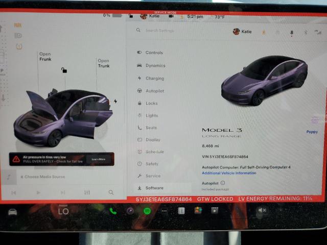 2025 TESLA MODEL 3 5YJ3E1EA6SF874864