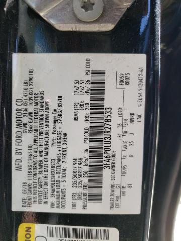 2018 FORD FUSION SE - 3FA6P0LU3JR278533