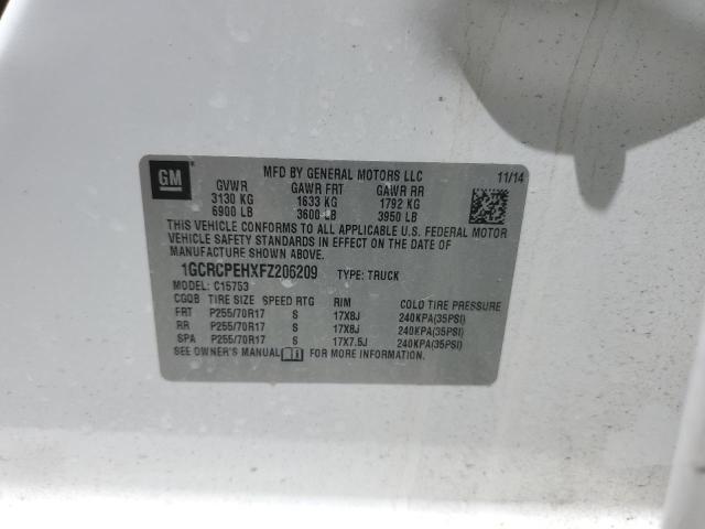 2015 CHEVROLET SILVERADO - 1GCRCPEHXFZ206209