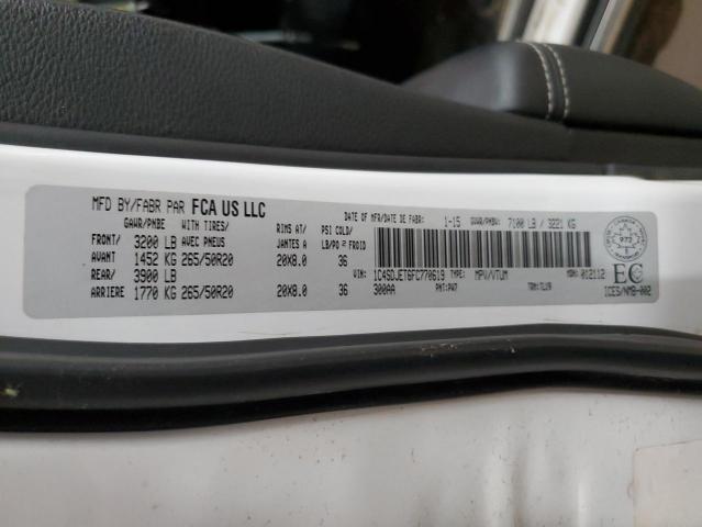 2015 DODGE DURANGO CI 1C4SDJET6FC770619