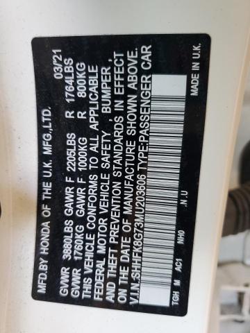 2021 HONDA CIVIC TYPE SHHFK8G73MU203606