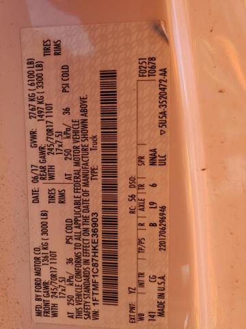 2017 FORD F-150 1FTMF1C87HKE36903