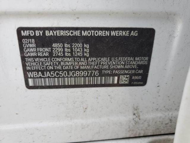 2018 BMW 530 I - WBAJA5C50JG899776