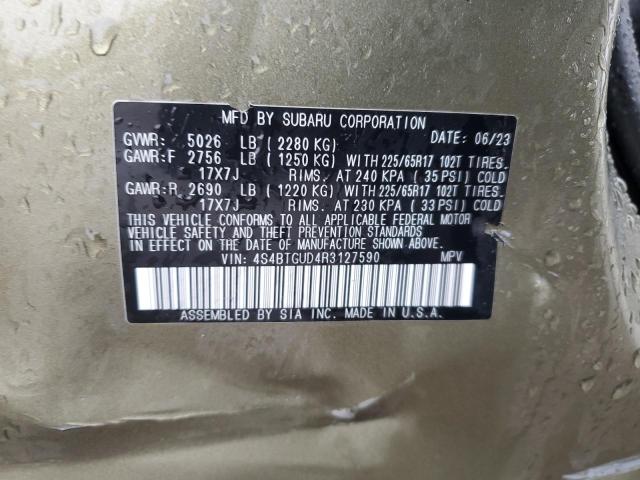 2024 SUBARU OUTBACK WI 4S4BTGUD4R3127590