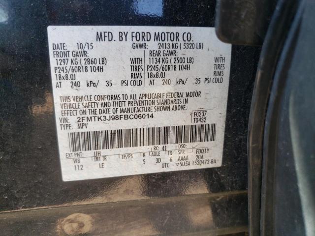 2015 FORD EDGE SEL - 2FMTK3J98FBC06014