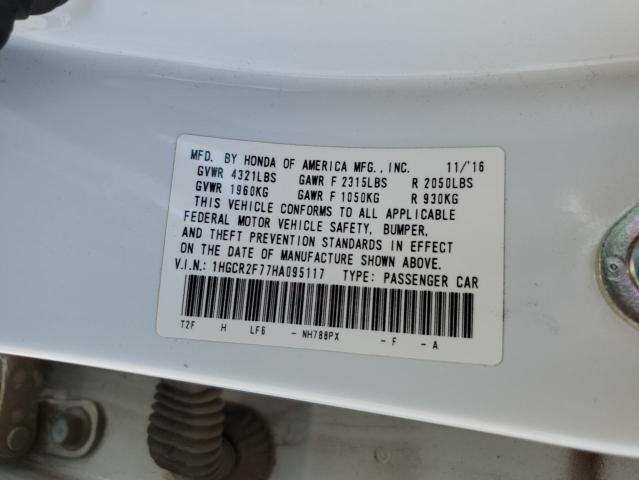 2017 HONDA ACCORD EX - 1HGCR2F77HA095117