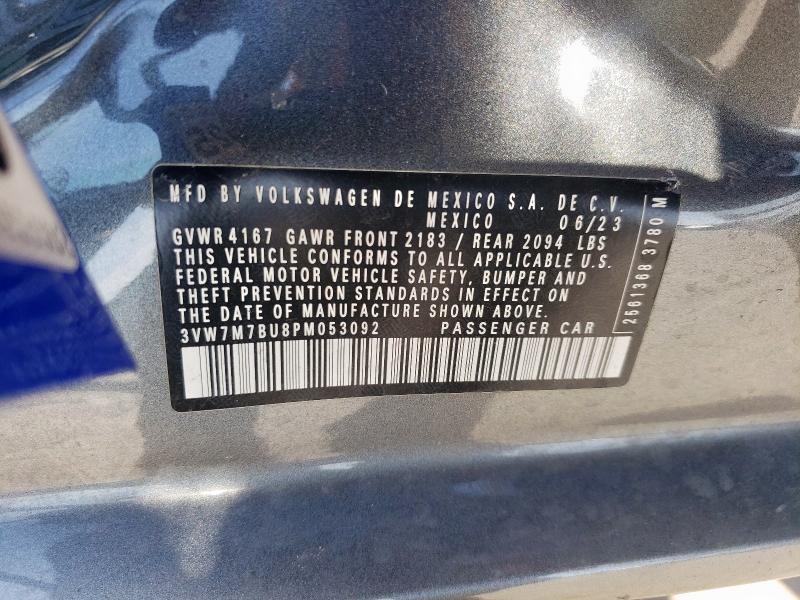 2023 VOLKSWAGEN JETTA SE 3VW7M7BU8PM053092