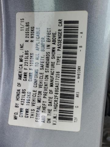 2016 HONDA ACCORD EXL - 1HGCR2F89GA077256