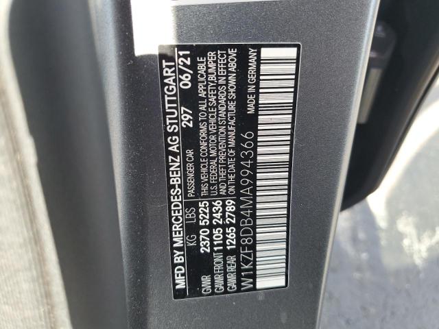 2021 MERCEDES-BENZ E 350 W1KZF8DB4MA994366