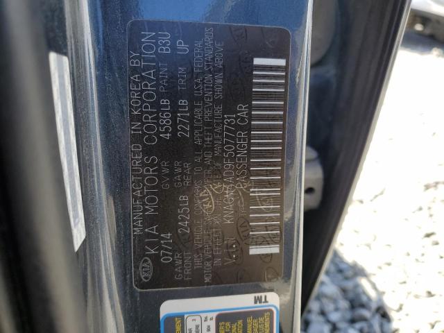 2015 KIA OPTIMA HYB KNAGM4AD9F5077731