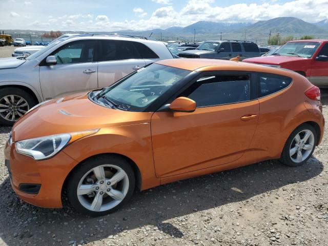 HYUNDAI VELOSTER 2015 orange coupe 3d gas KMHTC6AD4FU228671 photo #1