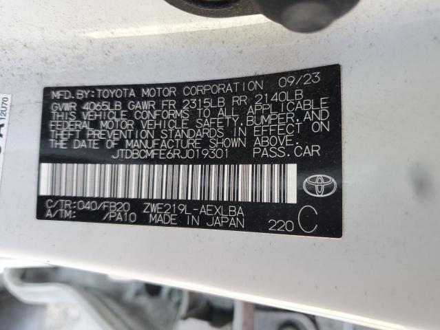 2024 TOYOTA COROLLA LE JTDBCMFE6RJ019301