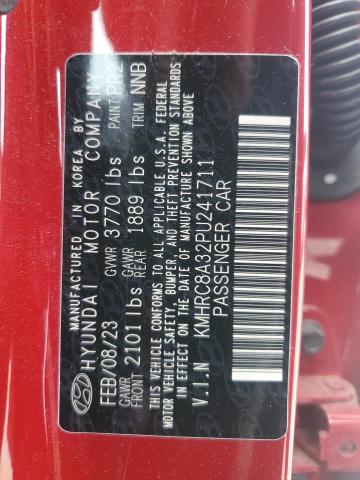 2023 HYUNDAI VENUE SEL KMHRC8A32PU241711