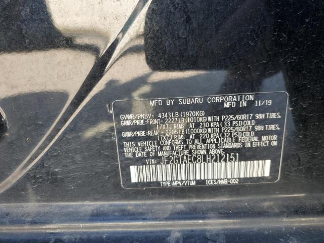 2020 SUBARU CROSSTREK - JF2GTAEC8LH212151