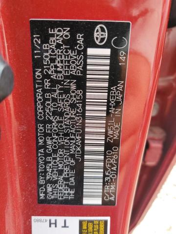 2022 TOYOTA PRIUS NIGH JTDKAMFU1N3164158