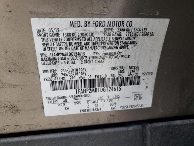 2013 FORD TAURUS POL - 1FAHP2M81DG124615