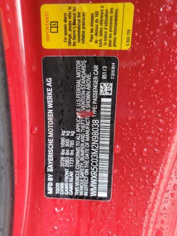 2021 MINI COOPER S - WMWXR5C03M2N98038