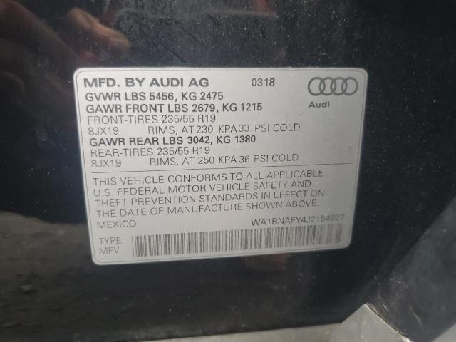 2018 AUDI Q5 PREMIUM - WA1BNAFY4J2154627