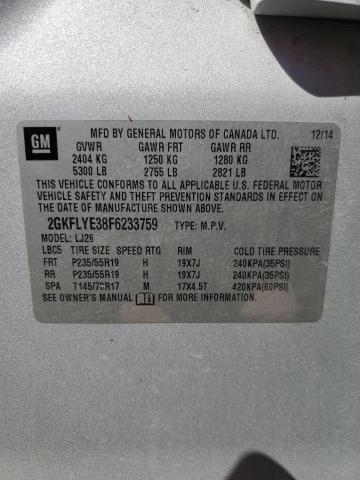 2015 GMC TERRAIN SL 2GKFLYE38F6233759