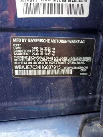 2017 BMW 540 XI WBAJE7C34HG887915