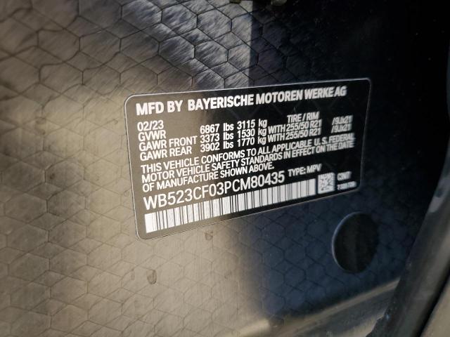 2023 BMW IX XDRIVE5 WB523CF03PCM80435