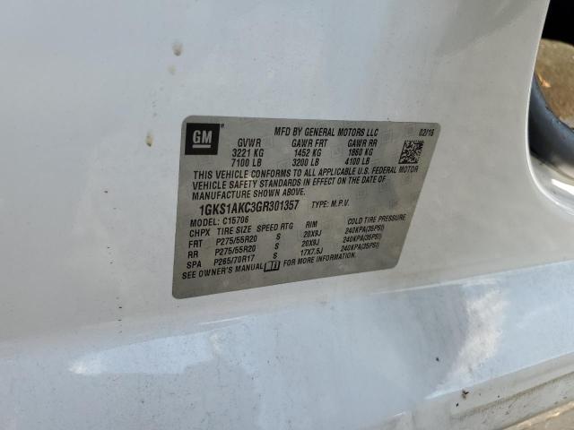 2016 GMC YUKON SLE 1GKS1AKC3GR301357