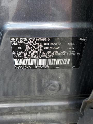 2016 TOYOTA RAV4 HV LI JTMDJREV6GD033045