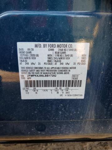 2020 FORD EDGE SEL - 2FMPK4J90LBB17282