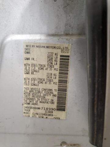 2021 NISSAN FRONTIER S - 1N6ED0EBXMN718990