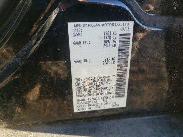 2019 NISSAN ALTIMA S - 1N4BL4BV7KC110826