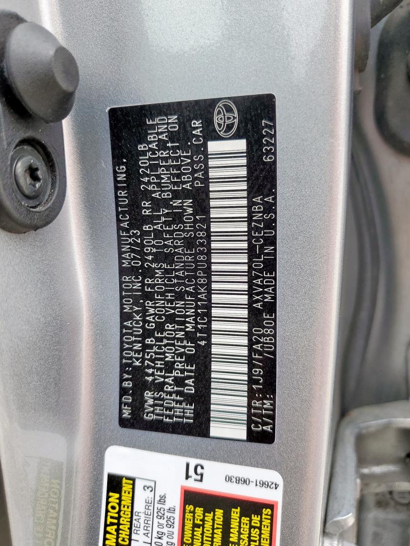 2023 TOYOTA CAMRY LE - 4T1C11AK8PU833821