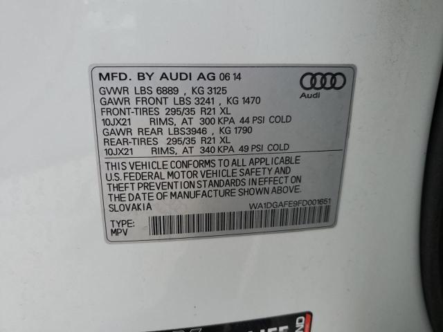 2015 AUDI Q7 PRESTIG - WA1DGAFE9FD001651
