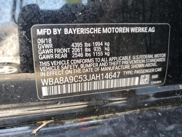 2018 BMW 320 I WBA8A9C53JAH14647