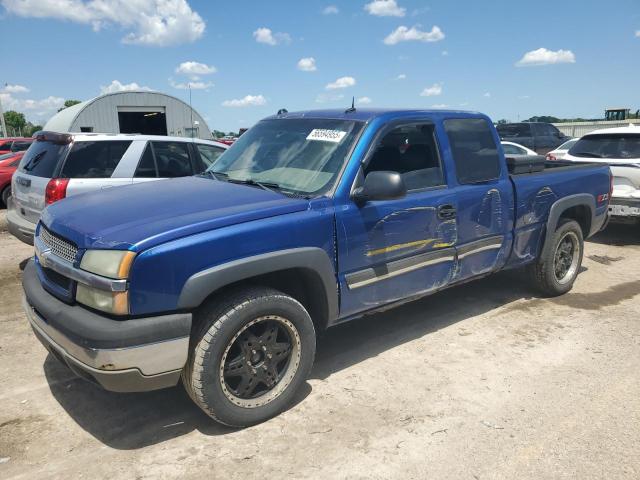 CHEVROLET SILVERADO 2004 blue  gas 1GCEK19T74E153566 photo #1