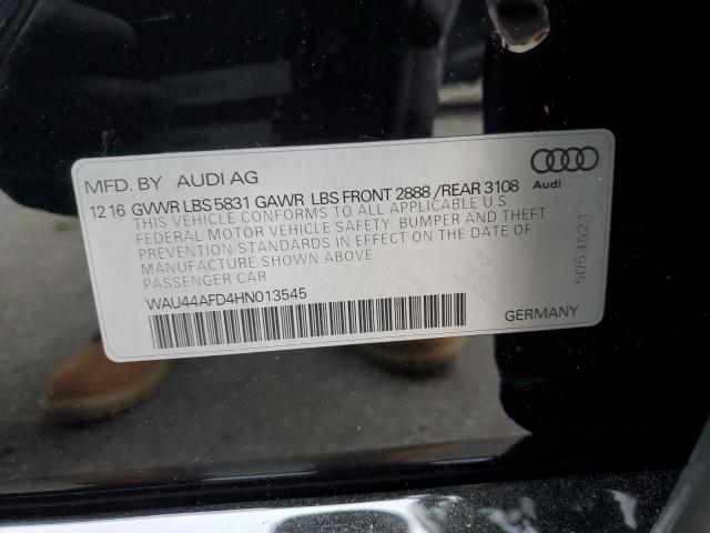 2017 AUDI A8 L QUATT WAU44AFD4HN013545