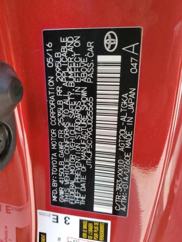 2016 TOYOTA SCION TC JTKJF5C79GJ025565