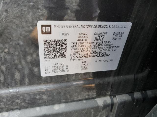 2022 CHEVROLET EQUINOX LS - 3GNAXHEV3NS216287